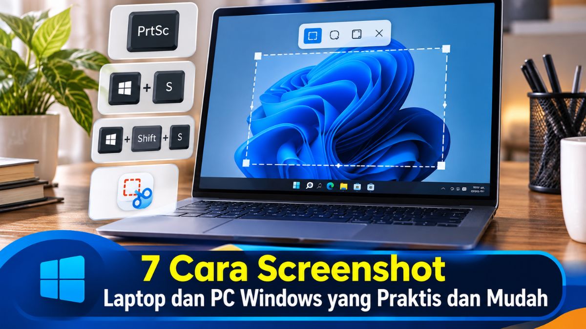 7 Cara Screenshot Laptop dan PC Windows yang Praktis dan Mudah