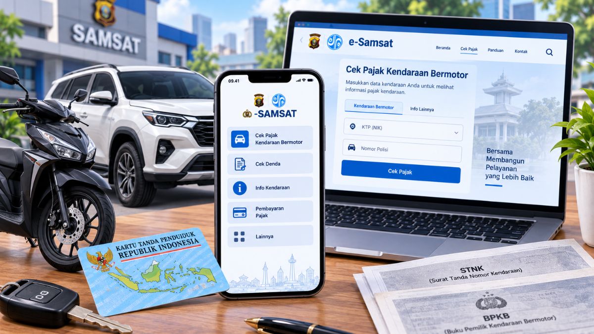 Cara Cek Pajak Motor dan Mobil Pakai KTP serta Nomor Polisi