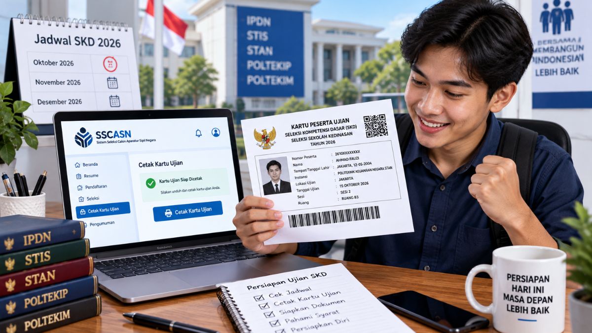 Cara Cetak Kartu Ujian SKD Kedinasan 2026, Lengkap dengan Jadwal dan Syarat