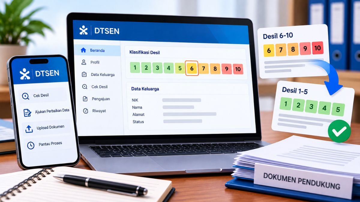Cara Mengubah Desil 6-10 di DTSEN, Cek Syarat dan Jalur Resmi Pembaruan Data