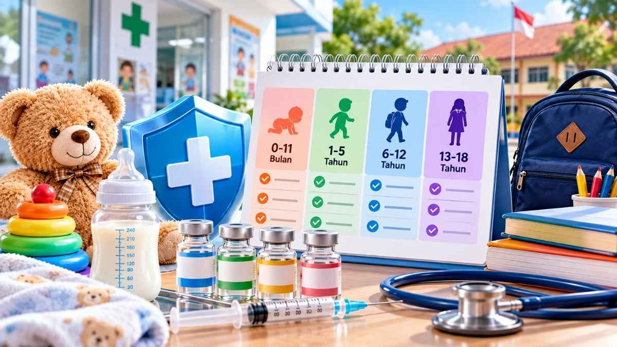 Jadwal Imunisasi Bayi dan Anak Sekolah 2026 Lengkap Berdasarkan Usia dan Jenis Vaksin