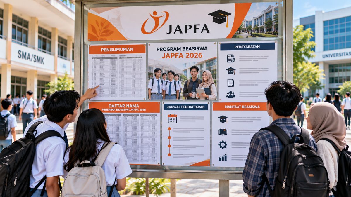 Program Beasiswa JAPFA 2026 Dibuka, Simak Syarat dan Jadwal Pendaftarannya