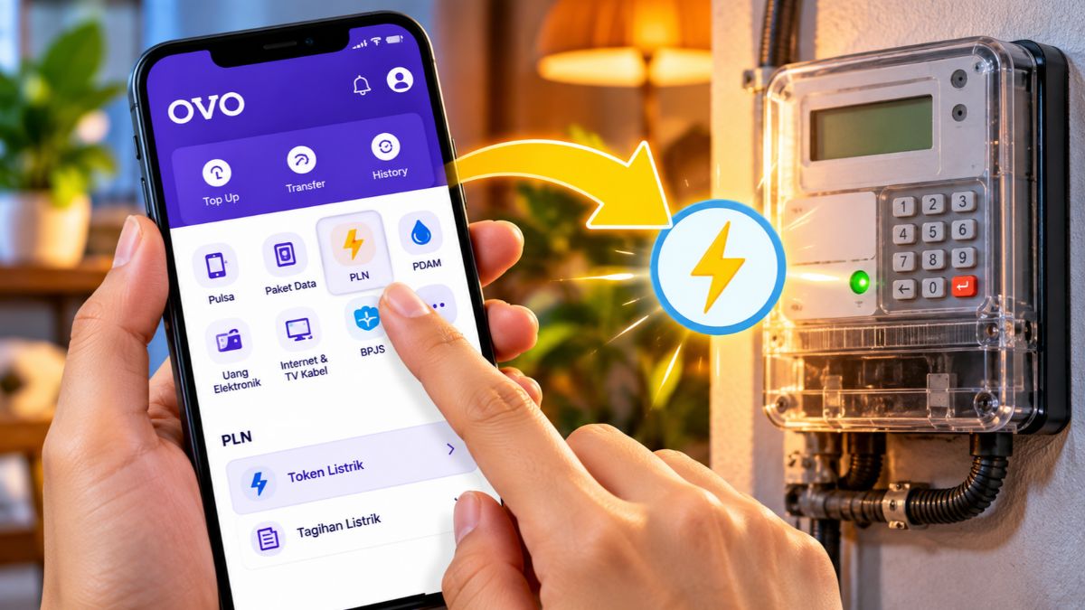 Cara Beli Token Listrik di OVO dengan Mudah, Ini Langkah dan Biaya Admin Terbaru