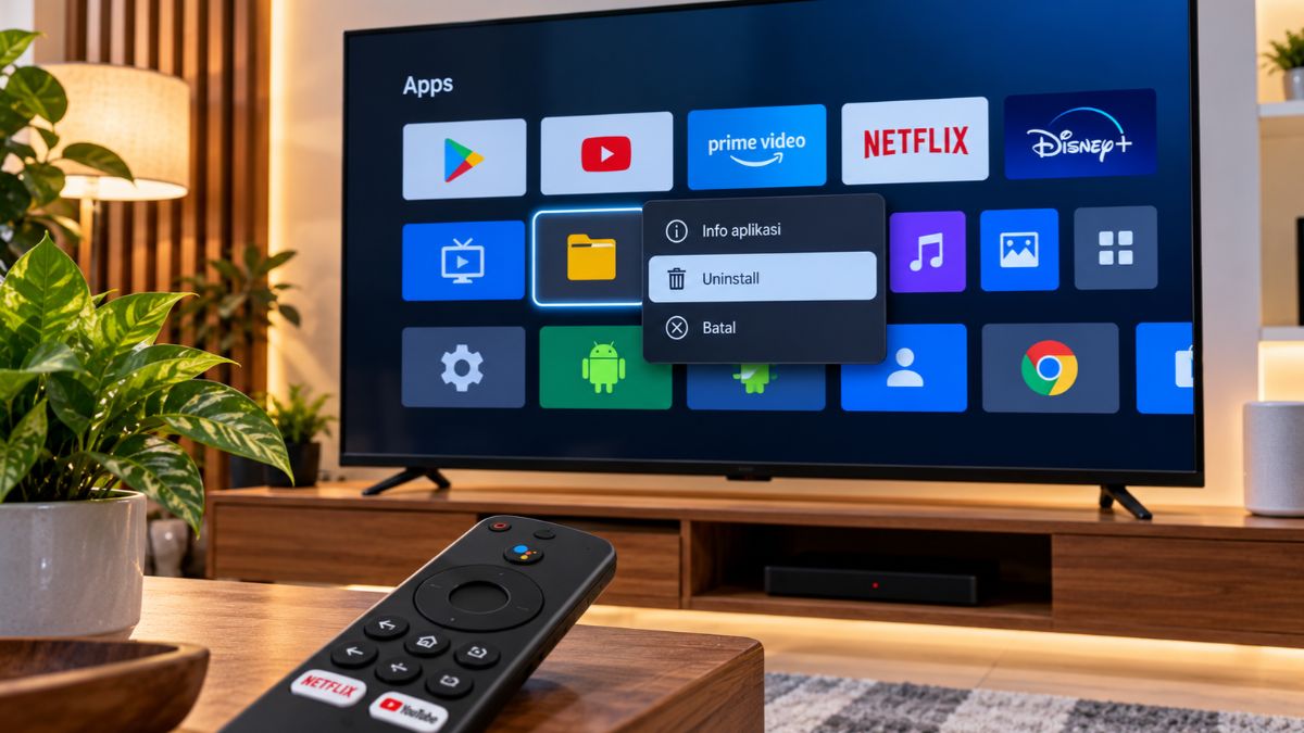 Cara Menghapus Aplikasi Bawaan Android TV, Simak Langkah Mudah Tanpa Risiko Sistem