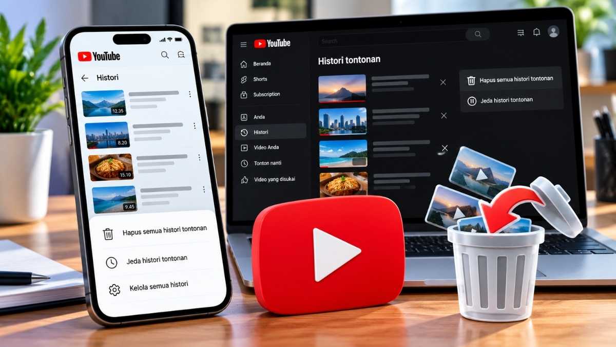 History YouTube Penuh? Begini Cara Menghapus Riwayat Tontonan di HP dan Laptop