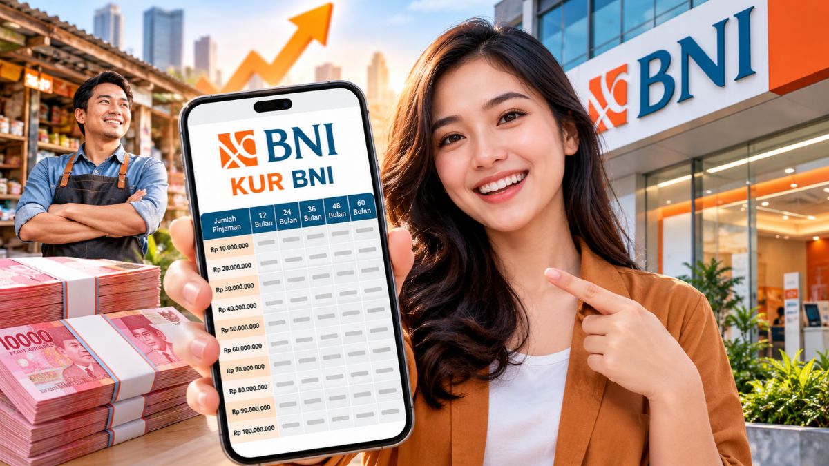 KUR BNI Terbaru 2026, Ini Simulasi Cicilan Pinjaman Rp10 Juta hingga Rp100 Juta